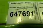Обшивка двери задней левой под электрику (9637371477) для Peugeot 307 с 2001-2007г