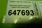 Обшивка двери передней левой под электрику для Peugeot 307 с 2001-2007г