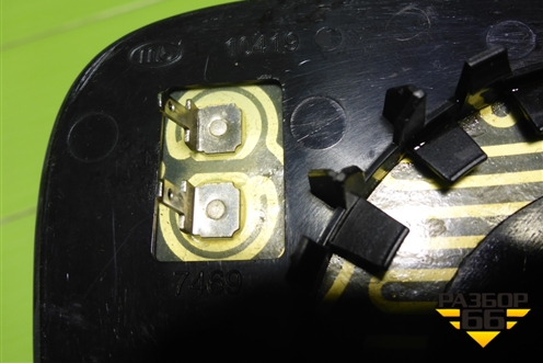 Стекло зеркала левого (новое) для Skoda Fabia с 2007-2014г (Фабия)