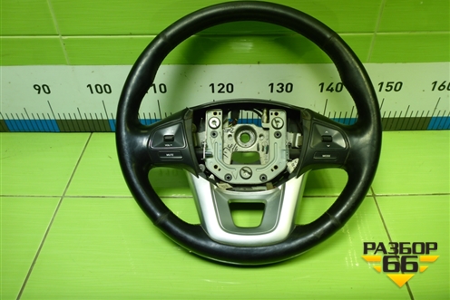 Рулевое колесо под AIR BAG без AIR BAG (кожа до 2015г) (561104Y801ASQ) для Kia Rio с 2011-2016г (Рио 3)