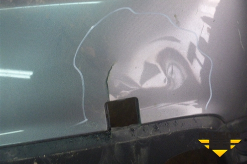 Бампер задний (после 2012г до 2017г) (6410B860ZZ) для Mitsubishi ASX с 2010г (АСХ)