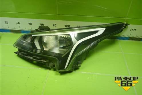 Фара левая (после 2020г галоген) (92101H0500) для Kia Rio с 2017г (Рио 4)