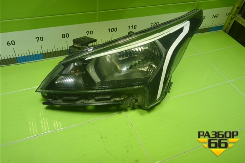 Фара левая (после 2020г галоген) (92101H0500) для Kia Rio с 2017г (Рио 4)