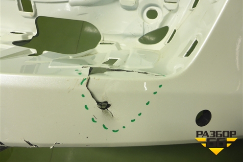 Бампер задний (под парктроник) (5215960C10) для Toyota Land Cruiser (300) с 2021г (Ленд Крузер)