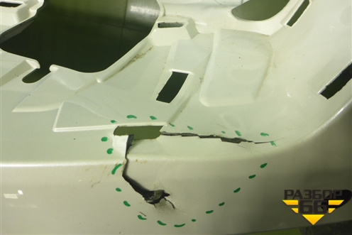 Бампер задний (под парктроник) (5215960C10) для Toyota Land Cruiser (300) с 2021г (Ленд Крузер)