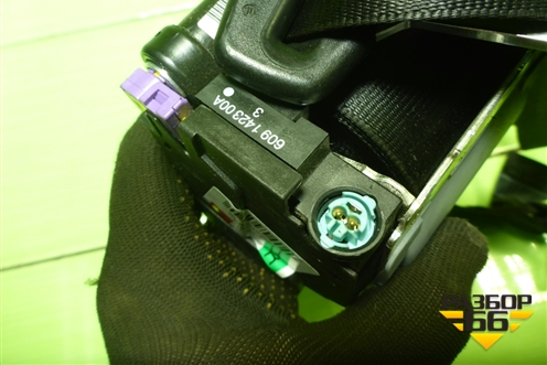 Ремень безопасности задний левый с пиропатроном (8R0857805J) для Audi Q5 c 2008-2017г (Ку 5)