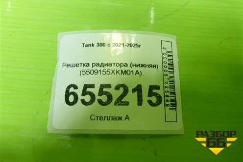 Решетка радиатора (нижняя) (5509155XKM01A) для Tank 300 с 2021-2025г