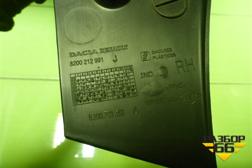 Обшивка стойки задняя верхняя правая (8200212991) для Renault Logan с 2004-2015г