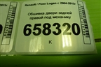 Обшивка двери задней правой под механику (после 2009г) (8200916230) для Renault Logan с 2004-2015г (Логан)