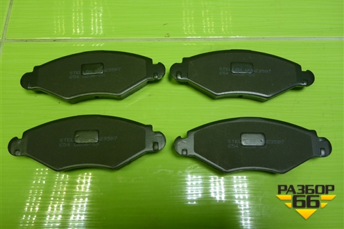 Колодки тормозные передние (654020BSX) для Peugeot 206 с1998г