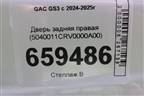 Дверь задняя правая (5040011CRV0000A00) для GAC GS3 с 2024-2025г (ГС3)