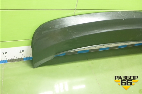 Юбка заднего бампера (5JH807521) для Skoda Rapid с 2013г (Рапид)