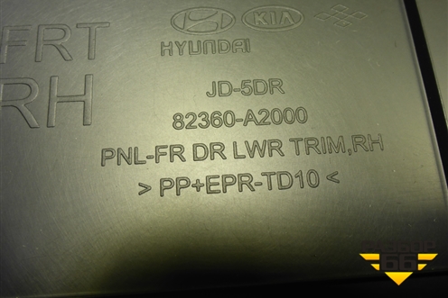 Обшивка двери передней правой под электрику (5ти дверный кузов) для Kia Ceed с 2012-2018г (Сид 2)