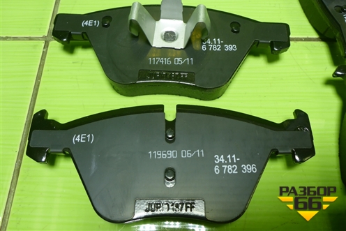 Колодки тормозные передние (новые) (34116777772) для BMW 3-серия Е90/Е91 с 2005г
