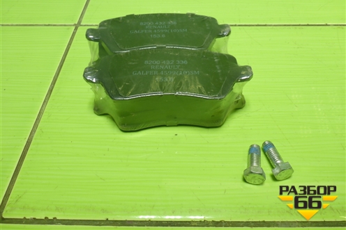 Колодки тормозные передние (новые) (410608481R) для Renault Duster I с 2010-2021г (Дастер)