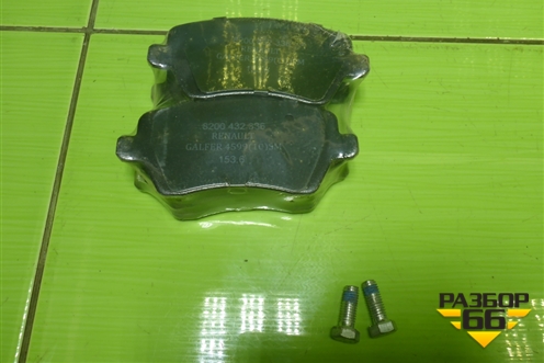 Колодки тормозные передние (новые) (410608481R) для Renault Duster I с 2010-2021г (Дастер)