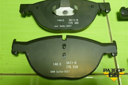 Колодки тормозные передние (новые) (34116775322) для BMW 5-серия F10/F11 с 2009-2016г