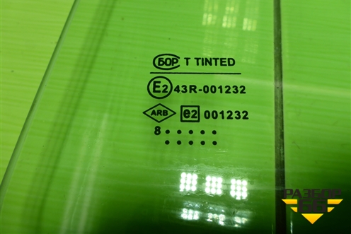 Стекло двери задней левой для Renault Logan с 2004-2015г (Логан)