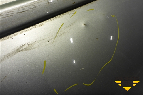 Дверь задняя левая (0K2NC73020) для Kia Spectra с 2001г (Спектра)