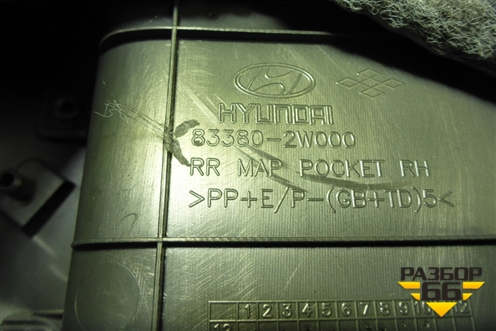 Обшивка двери задней правой под электрику (833802W000) для Hyundai Santa Fe с 2012-2018г (Санта Фе)