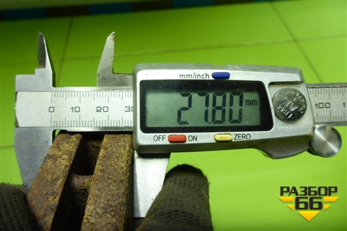 Диск тормозной передний вентилируемый (517122W700) для Hyundai Santa Fe с 2012-2018г (Санта Фе)