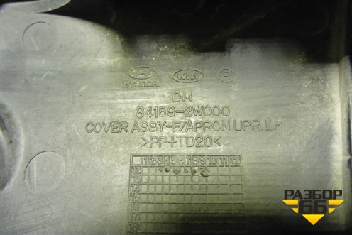 Накладка переднего крыла левого (841592W000) для Hyundai Santa Fe с 2012-2018г (Санта Фе)