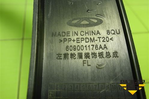 Накладка переднего крыла левого (609001176AA) для OMODA C5 с 2022г (Ц5)