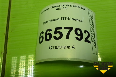 Накладка ПТФ левая (865632Z000) для Hyundai ix 35 с 2010г (Ай икс 35)