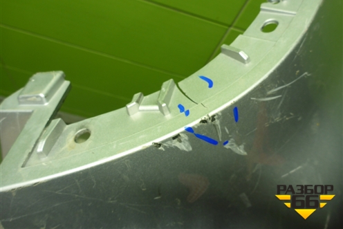 Бампер задний (до 2020г X-Line под парктроник) (86611H0500) для Kia Rio с 2017г (Рио 4)