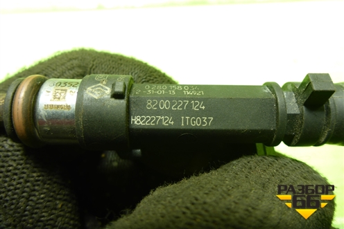 Форсунка инжекторная электрическая (1.6л K7M710) (8200227124) для Renault Logan с 2004-2015г (Логан)