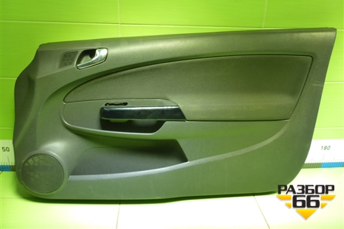 Обшивка двери передней правой под электрику (3-х дверный кузов) для Opel Corsa D с 2006-2014г (Корса Д)