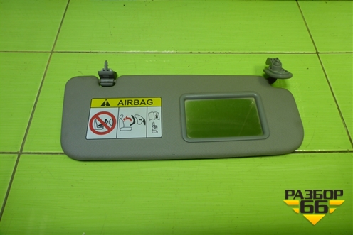 Козырёк солнцезащитный правый для Hyundai Solaris с 2010-2016г (Солярис)