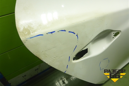 Дверь задняя правая (под накладку) (770042Y011) для Hyundai ix 35 с 2010г (Ай икс 35)