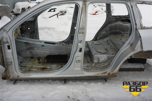 Порог со стойкой левый для Volkswagen Touareg c 2002-2010г (Туарег)