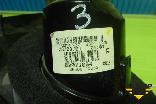 Фонарь задний внутренний правый (до 2010г) (89071064) для Nissan Qashqai (J10E) с 2006-2013г (Кашкай)