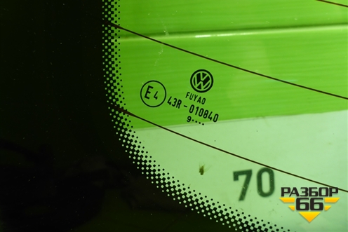 Стекло заднее (6RU845051J) для Volkswagen Polo (седан) с 2010г (Поло)