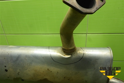 Глушитель задняя часть (6600275799) для Geely Coolray с 2019-2025г (Кулрей)