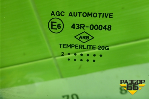 Стекло двери задней правой для Renault Duster I с 2010-2021г (Дастер)