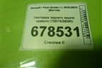 Накладка заднего крыла правого (788742869R) для Renault Duster I с 2010-2021г (Дастер)