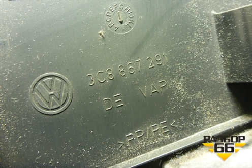 Обшивка стойки центральная нижняя левая (3C8867291) для Volkswagen Passat-CC с 2008г (Пассат ЦЦ)