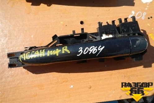 Ручка наружная двери передней правой для Renault Megane 2 с 2002-2009г (Меган)