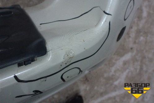 Бампер задний (до 2017г под парктроник) (5215960500) для Toyota Land Cruiser Prado(150) с 2009г (Ленд Крузер Прадо)