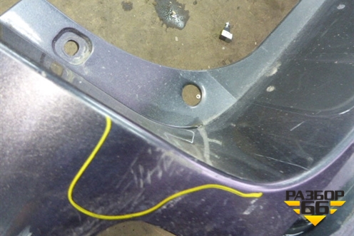 Бампер задний (под парктроник) (5215948170) для Toyota Highlander с 2007-2013г (Хайлендер)