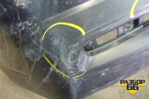 Бампер задний (под парктроник) (5215948170) для Toyota Highlander с 2007-2013г (Хайлендер)