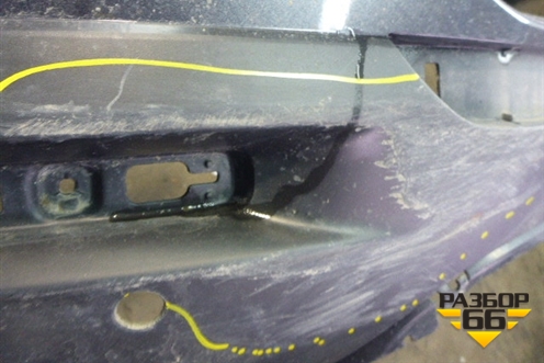 Бампер задний (под парктроник) (5215948170) для Toyota Highlander с 2007-2013г (Хайлендер)